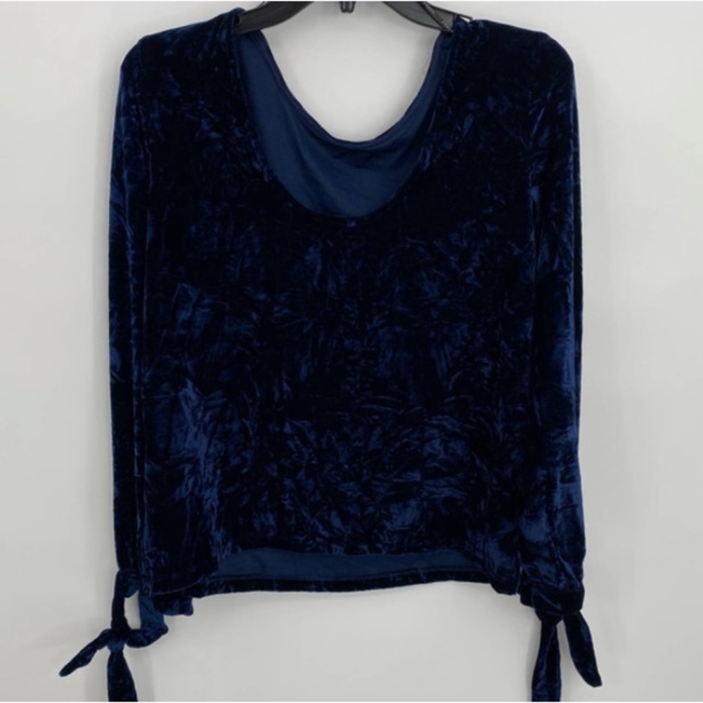 FRNCH Crushed Velvet Blouse